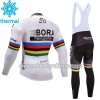 Tenue Maillot M/L + Collant à Bretelles 2017 Bora-Hansgrohe Hiver Thermal Fleece N002